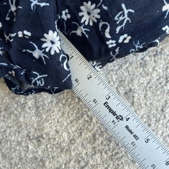 Abound Navy White Flowy Flirty Floral Summer Casual Shorts Womens XS - Picture 3 of 7